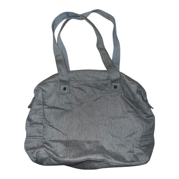 Thirty-One Solid Gray Diaper Bag Unisex Shoulder Bag EUC - Picture 2 of 6